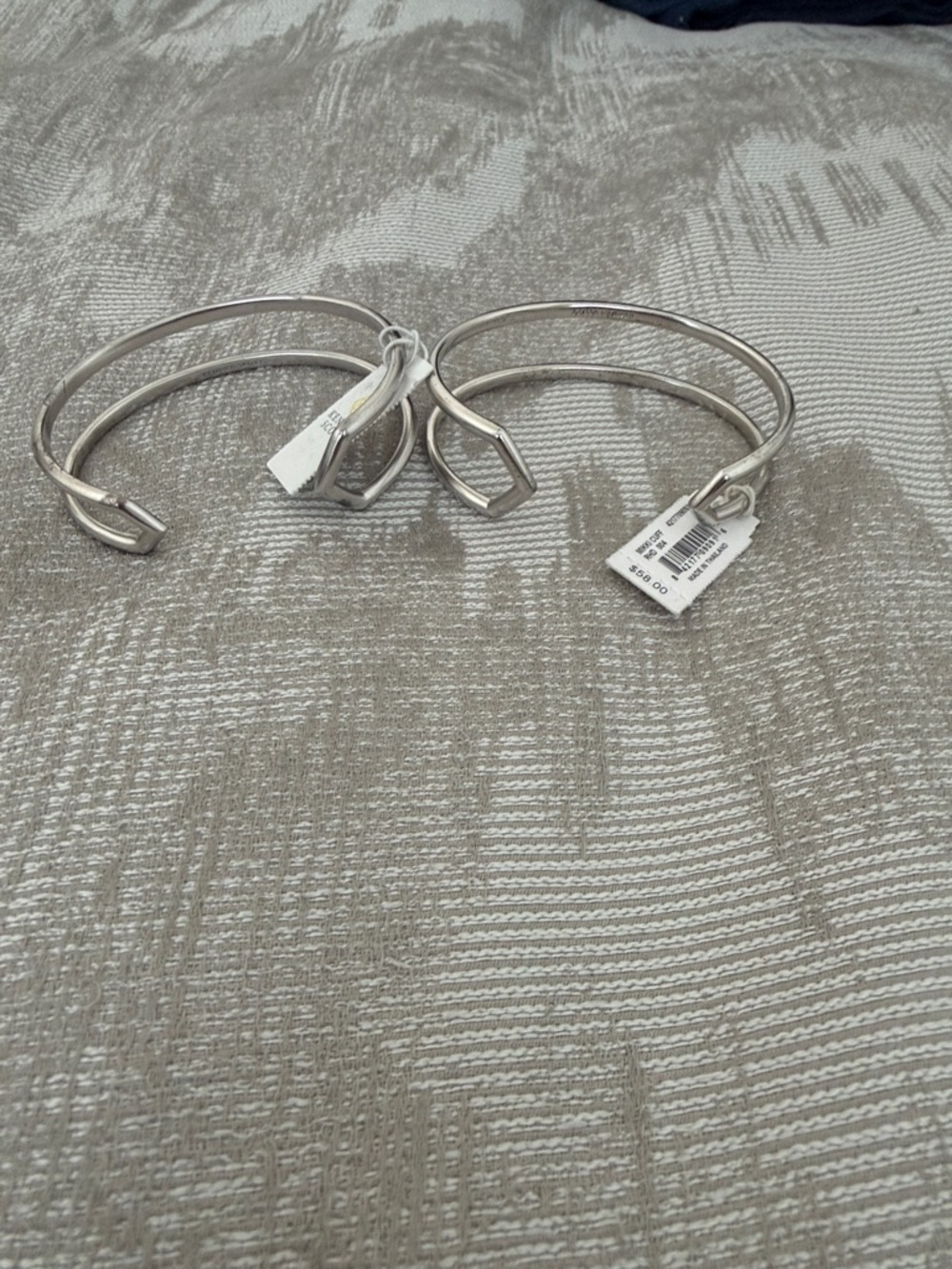 Kendra Scott Silver Open Double-Band Cuff Bracelet